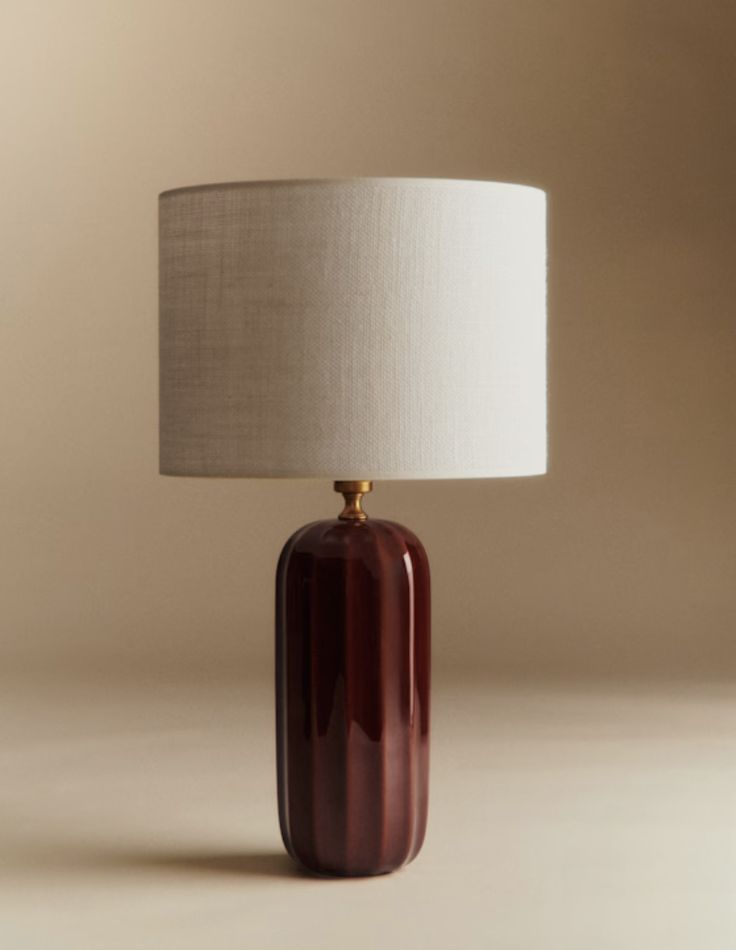 Column Table Lamp Large -Amber detail