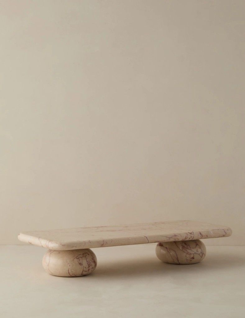 Sculptural Stone Coffee Table detail